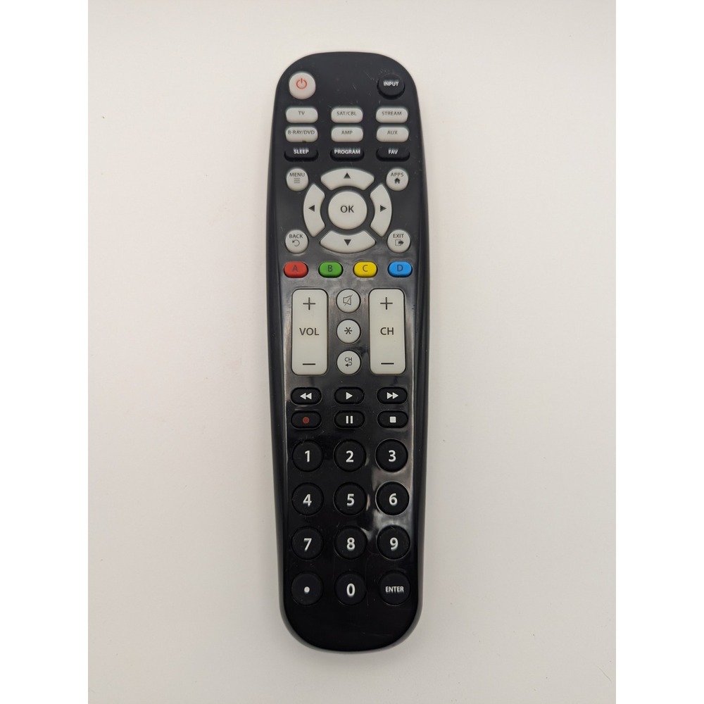 Blackweb 6-Device Universal Remote Control Backlit Black BWA18AV002 Working‎